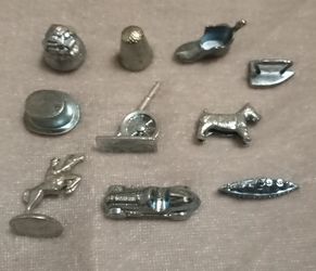 Monopoly game tokens