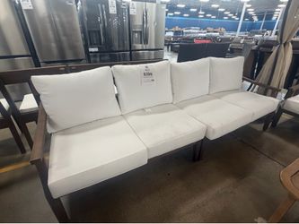 Wood outdoor sofa