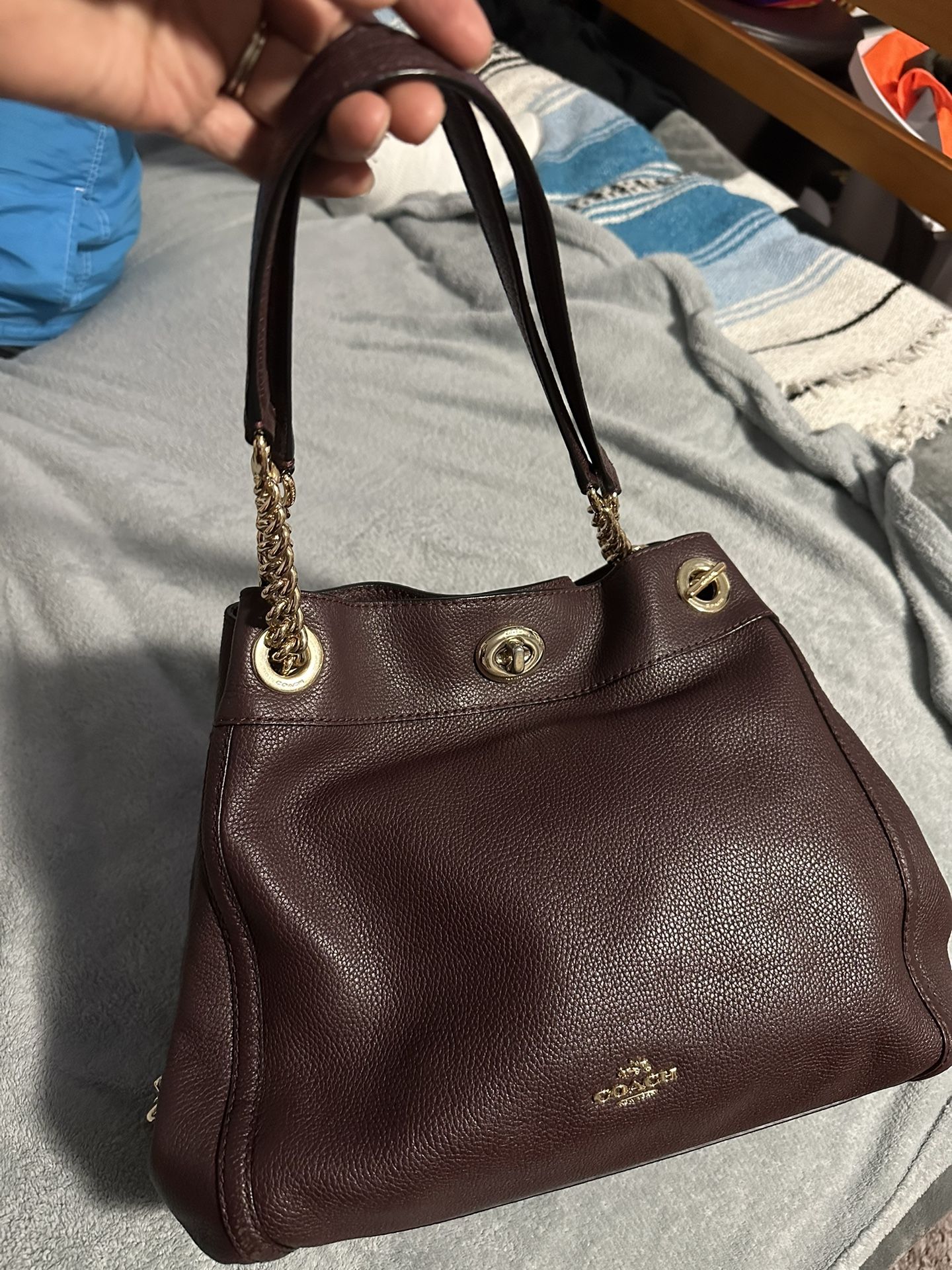 Coach medium brown bag