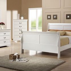 5PC FULL SIZE BEDROOM SET WHITE $1149