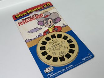 VINTAGE TYCO VIEW-MASTER 3D AN AMERICAN TAIL FIEVEL GOES WEST 3 REELS #4111