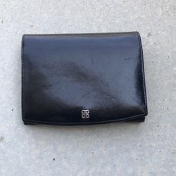 Bosca Black Leather Wallet Women 