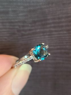 Beautiful Created London Blue Topaz Ring Size 7 And 8. Price Per Ring Please Specify Size 