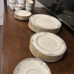 OBO! Lenox Southern Vista China Set Dishes Plates Tea Cups