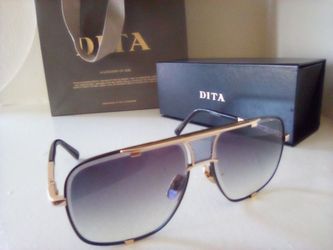 Dita Mach Five Authentic Gold Titanium Limited Edition Designer Sunglasses