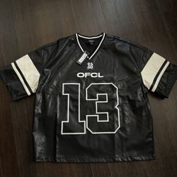 Vegan Leather Jersey High Quality Street Wear 