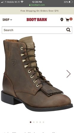 Women Ariat lace up boots