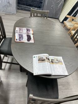 GRAY 5PC COUNTER HEIGHT SET SALE