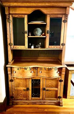Oak hutch