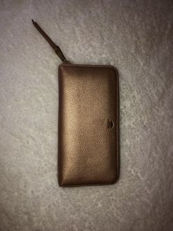 Gold Fossil Wallet