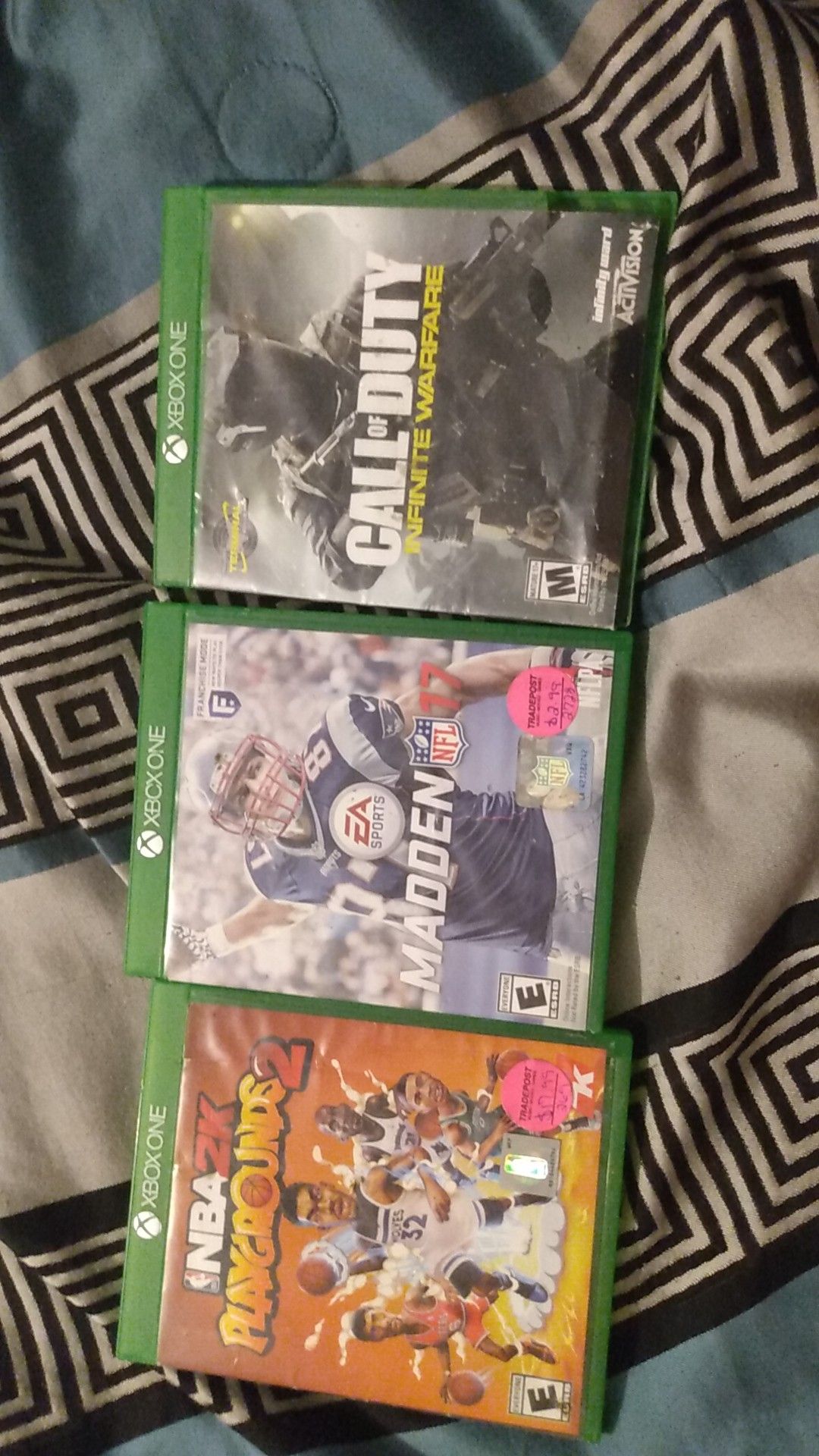 Selling these 3 games all together for 20$ my son has a PS4 now so we don't need these games