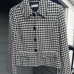 Liz Claiborne Houndstooth Women’s Jacket 