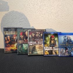 Pirates of the caribbean movie collection.