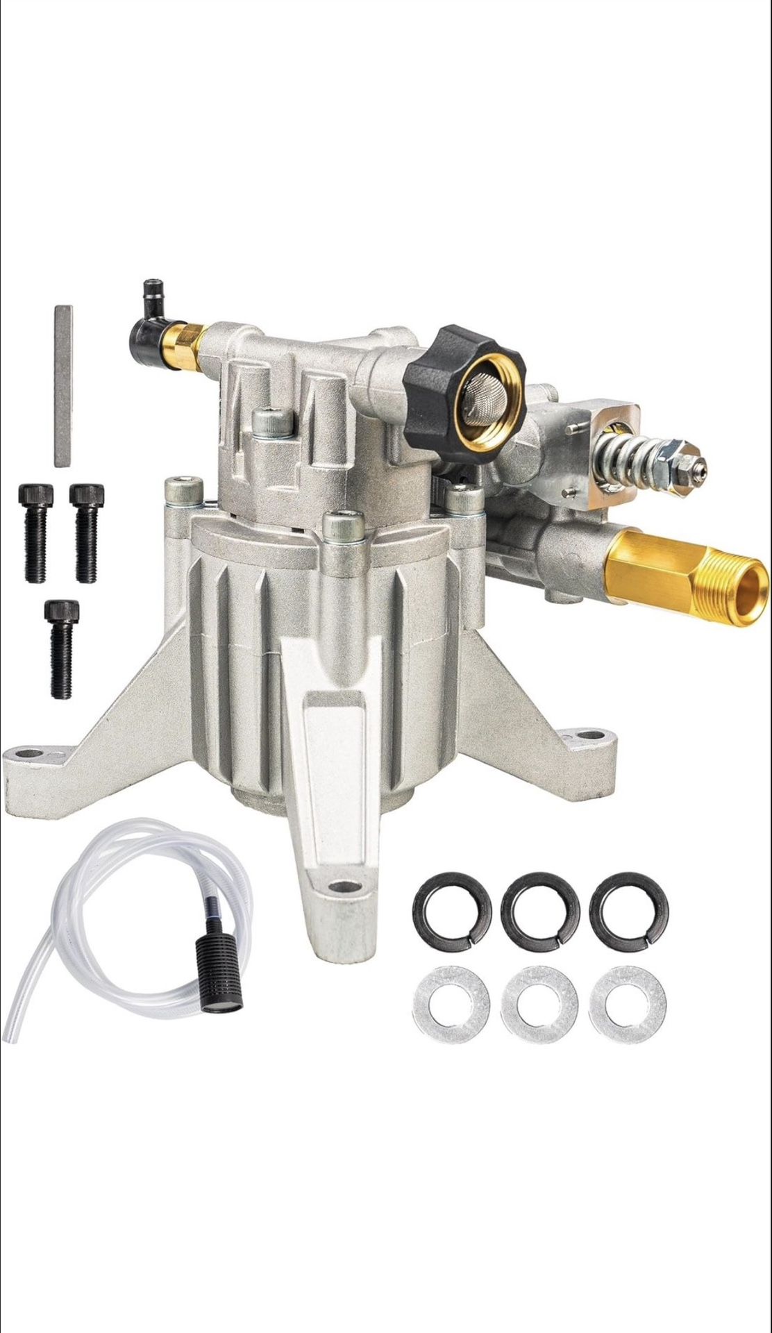7/8" Shaft Vertical Pressure Washer Pump, 3400PSI 2.5GPM, Replacement Pump for Power Washer Kit, Compatible with Honda, Simpson, RYOBI, Briggs & Strat