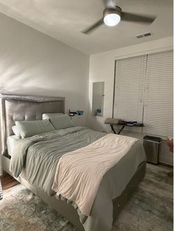 Queen Size Bed with Headboard