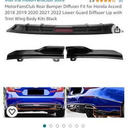 2018 Accord Rear Bumper Lip