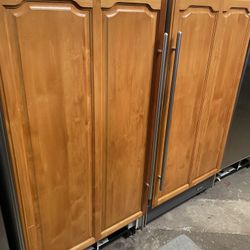 Sub Zero 72” Column Fridge And Freezer Set 