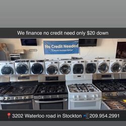 Washer Dryer Fridge Stove 