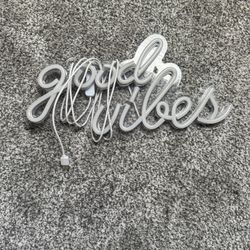 Good Vibes Pink Led Sign