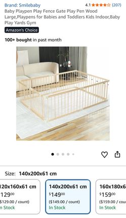 Wooden Baby Playpen Gate