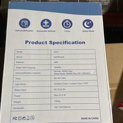 portable dehumidifier 