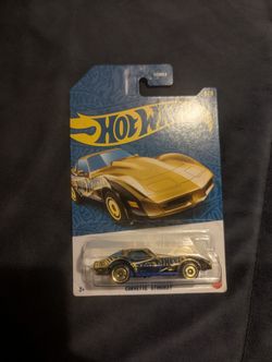 Hot Wheels 58th Anniversary Blue & Gold Corvette Stingray CHASE
