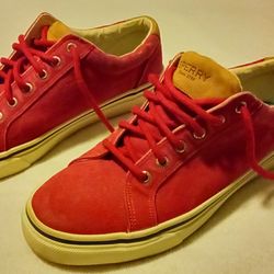 Sperry Top Sider Shoes. Men's 9, 9.5, 10, Women's 11. Nautical, Yacht, Boating Sneakers Flats. Canvas Leather