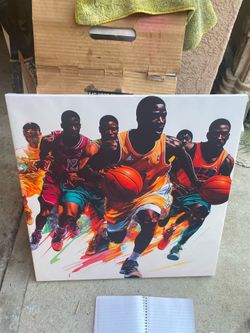 Basketball frame canvas 20x20