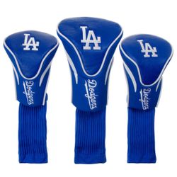 Los Angeles Dodgers 3-Pack Contour Golf Club Head Covers