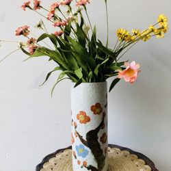 Vintage Textured Vase-Japan