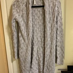 Grey Knit Cardigan Size S