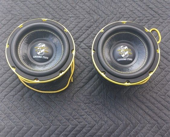 NEW! 6.5" Ground Zero Subwoofers