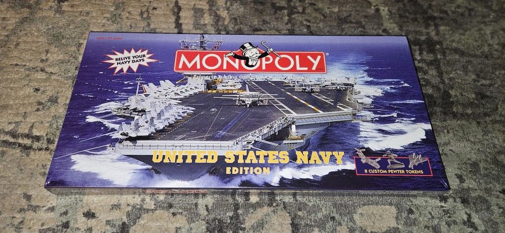 MONOPOLY United States Navy Edition (1998) Brand New Factory Sealed!!