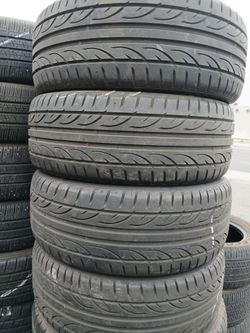 Tengo un set de llantas usadas 205 45 17 de la marca hankook
