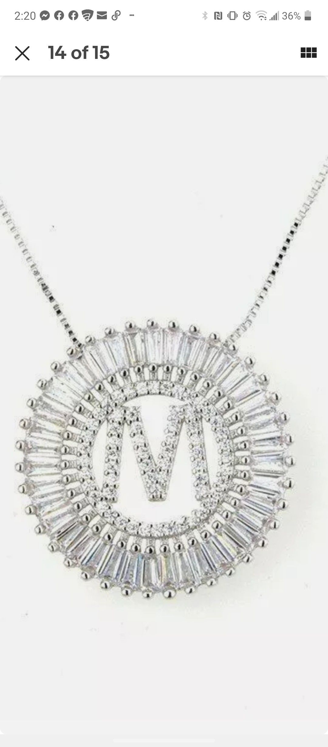 Blinged Out Iced out initial medallion and chain