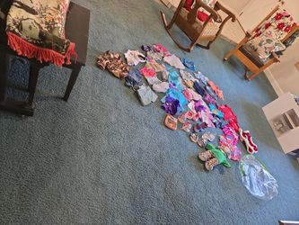 ONE BIG 'LOT' OF BUILD A BEAR CLOTHES, SHOES, ETC 54 PIECES & PLUSH CHARACTER SEE DESCRIPTION 