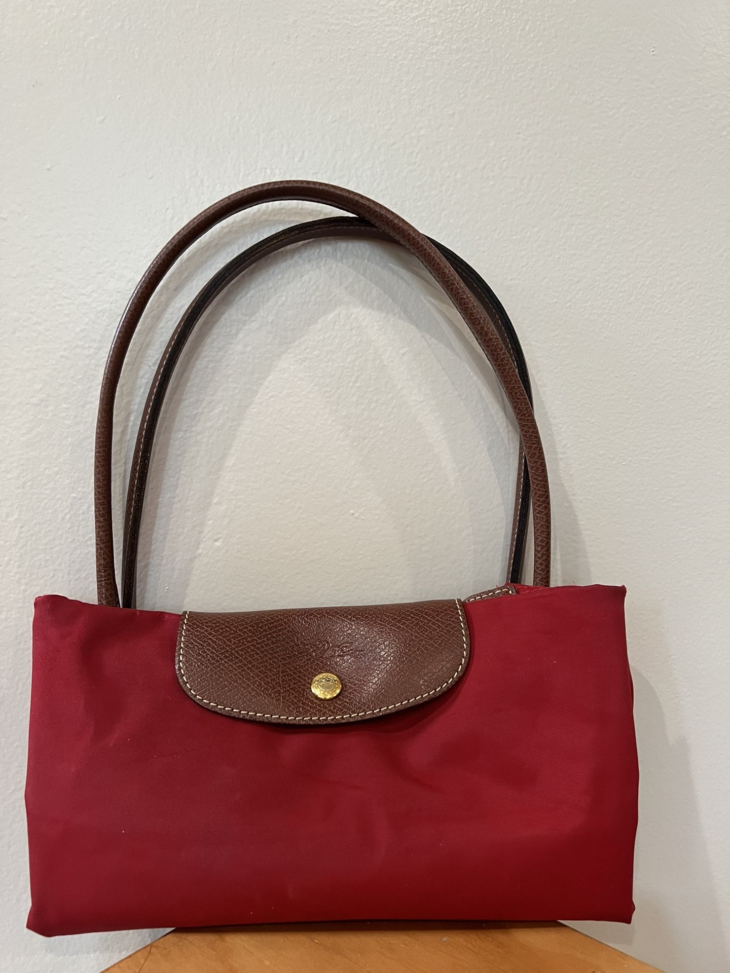 Longchamp Le Pliage Medium Tote Bag Red