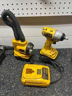 DeWalt Cordless Impact Wrench, Work Light & Charger