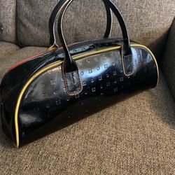 Italian Designer Arcadia Patent Leather Bag