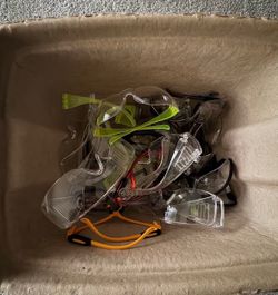 Eye protection glasses plus mask