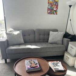 Modern Living Room Set – Sofa, Coffee Tables & Rug