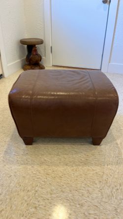 Leather Ottoman
