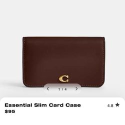 Coach Slim Card Case 