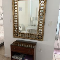 Mirror And End Table $125