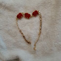 Red Elephant Bracelet 