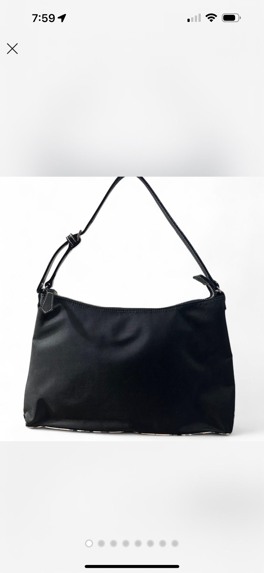 Authentic Burberry Nylon Shoulder Bag