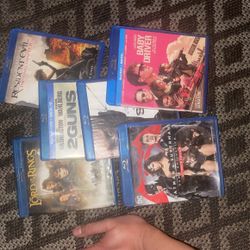Blue Ray Discs Movies 5$ Each Or All For 25$