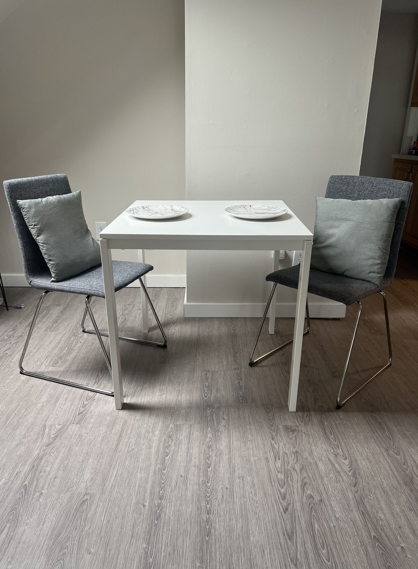 Modern Compact Dining set (Table + Chairs) for kitchen, apartment, room- 30x30 - Delivery available