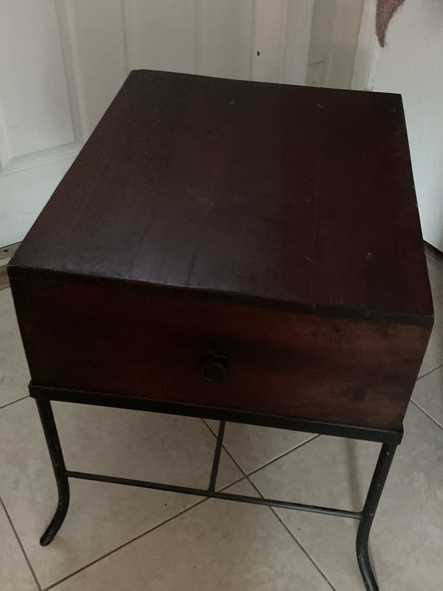 Real Wood End Table
