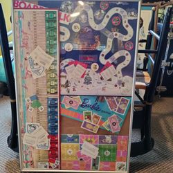 LARGE FRAMED GAMES COLLAGE 
